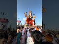 Mumbai Dances in Joy With Tall Ganesh Idol 🎶 #FestivalSeason #VisarjanCelebration #GanpatiFestival