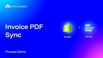 How to Sync SAP Business One Invoice PDFs to Shopify Automatically | APPSeCONNECT Demo