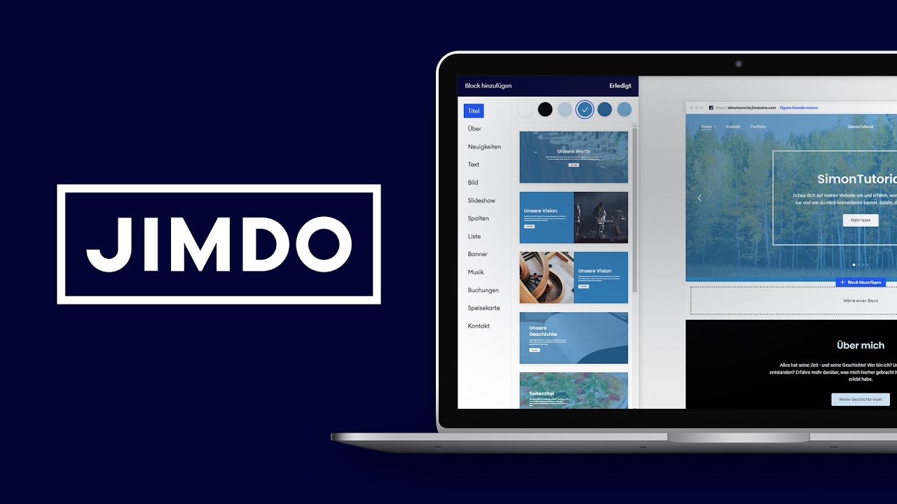 Với JIMDO - Bạn hoàn toàn có thể dễ dàng tạo Website tự động chỉ trong 5 phút