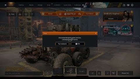 Crossout network error resulted in a cool effect