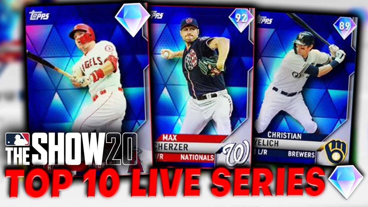 MLB The Show 20 Top 10 Live Series Diamonds in Diamond Dynasty YouTube