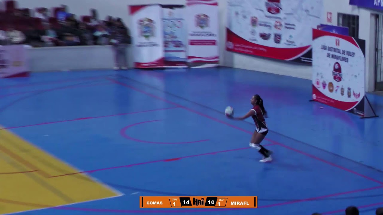 MIRAFLORES VS COMAS NACIONAL SUB 15 DE VOLEY 25 DE FEBRERO