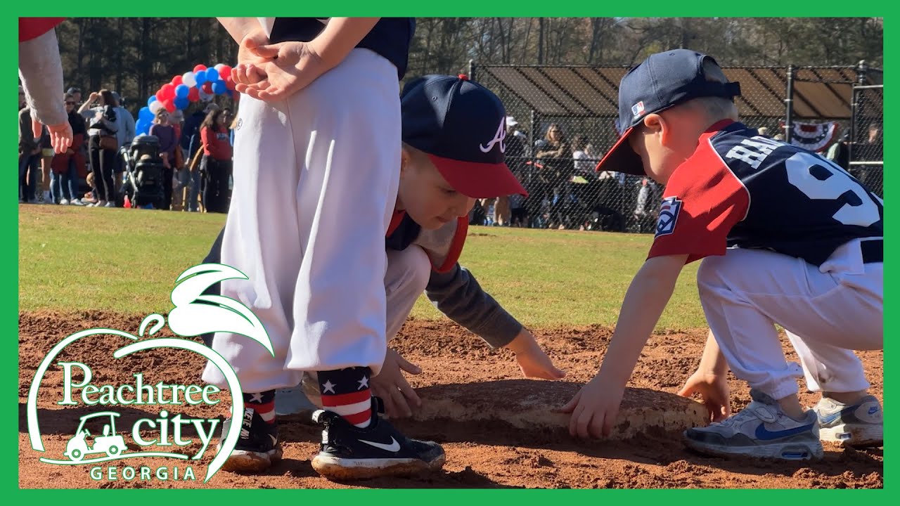 Watch Peachtree City open the Little League baseball season - YouTube