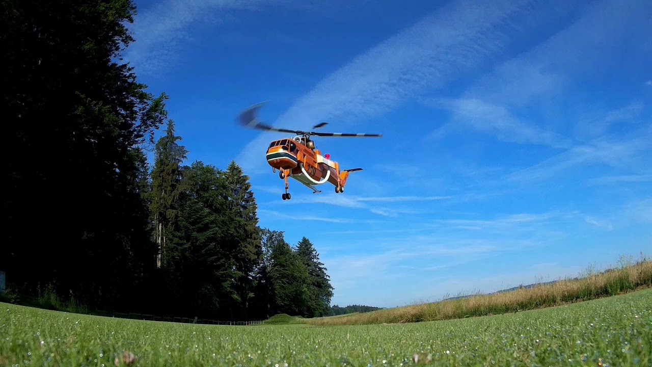 Fire Fighting RC Helicopter Skycrane S64F YouTube