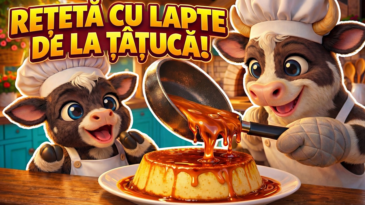 Țâțuca mea🐮🥛 | Rețetă de Crema de Zahăr Ars cu Mami 🍰 Desene pentru Copii | Cip Cirip