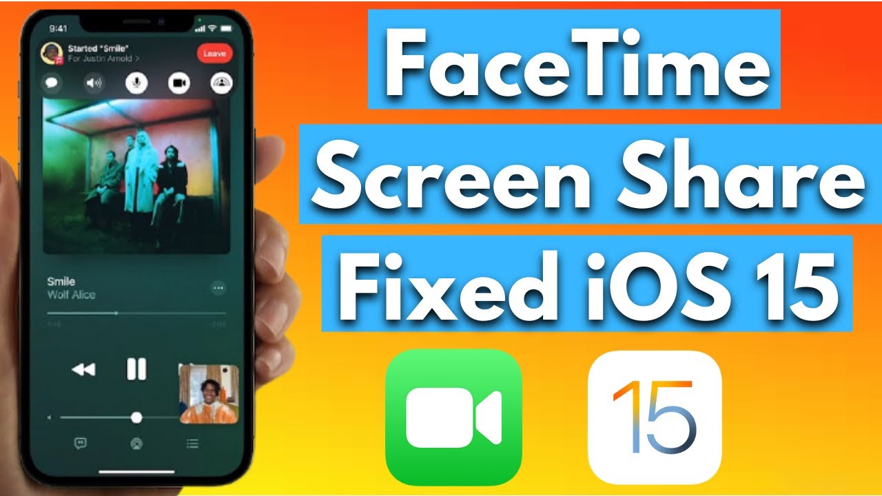 Fix” FaceTime Screen Share Not Showing on iOS 15 How To Fix Screen