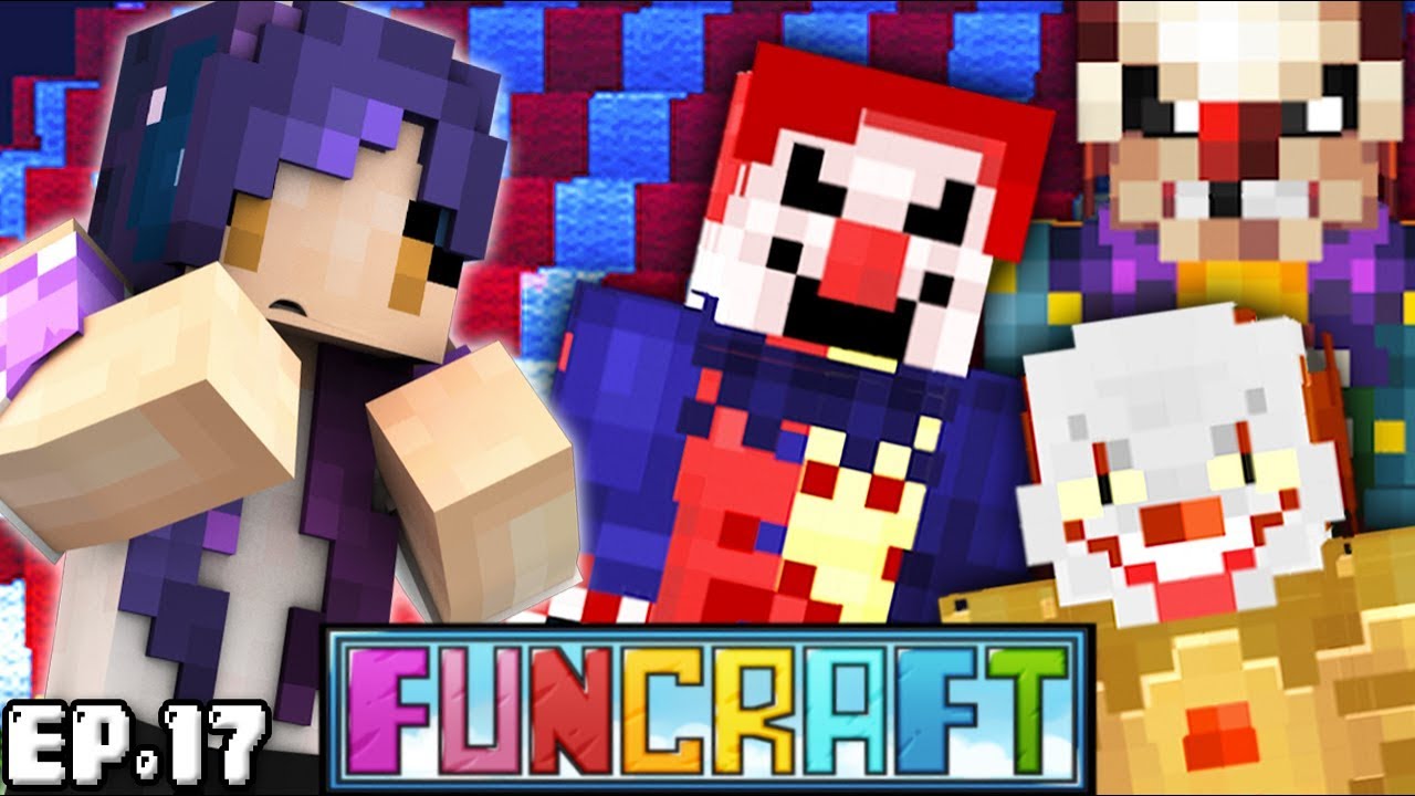 kawaii emoticons EVIL KILLER CLOWNS in Minecraft?! | FunCraft Ep. 17