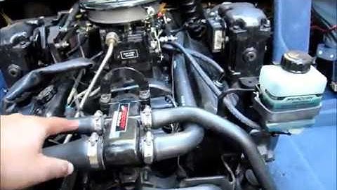 How to drain water from a boat engine | Mercruiser 5.0L Thunderbolt Ignition