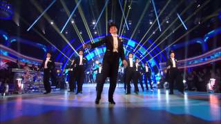 Anton du Beke & Erin Boag & the cast of Top Hat - Strictly Come Dancing 2012 - Week 3