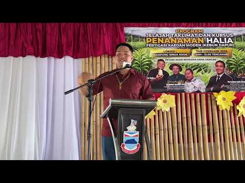 Ucapan Timbalan Menteri Pendidikan Sains Dan Inovasi Sabah Di Kampung Sinua Sook