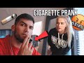 SMOKING CIGARETTE PRANK ON GIRLFRIEND!!! *she was furious*