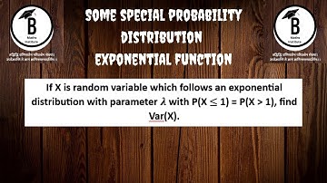 If X is random variable which follows an exponential distribution with parameter lemda with find var