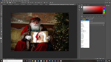 How to use Santa Holding Book Photoshop Tutorial on Blend  Mode