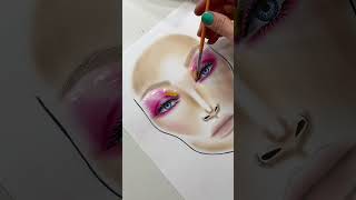 Facecharts &amp; Makeup Therapy: Creating a Glossy Pink Editorial Look