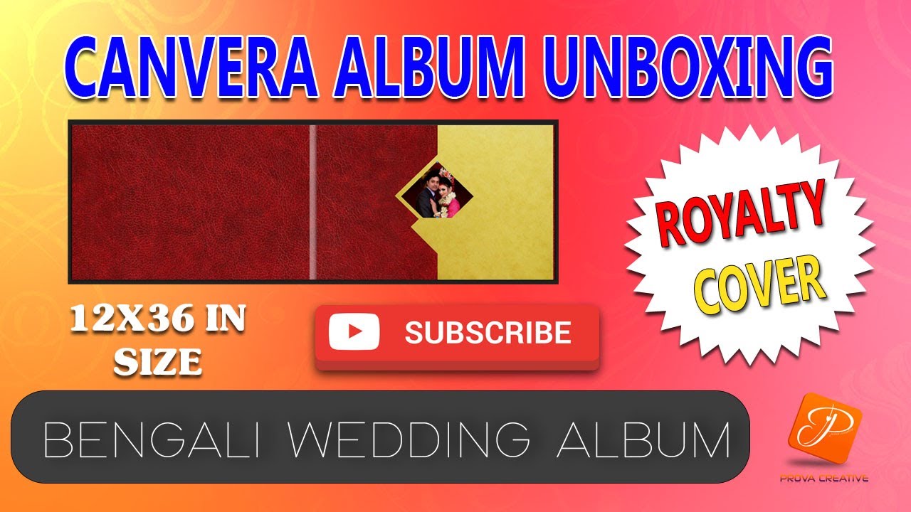 Bengali Wedding Album Unboxing CANVERA ROYALTY COVER Album Design