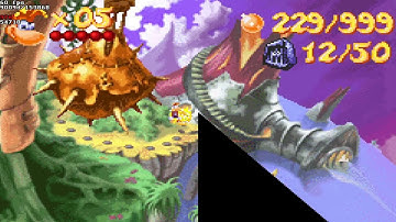 TAS Rayman 3 GBA Any% Magmacosm (work in progress)