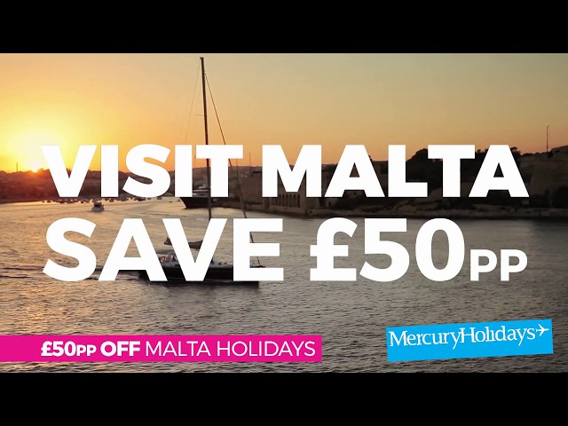 Discover Malta! Save £50pp off all holidays to Malta