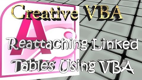 تحديث ربط الجداول المرتبطة في Access برمجياً - إبداعات VBA §35