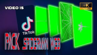 Video no 15. PACK TIK TOK SPIDERMAN WEB GREEN SCREEN AND BLACK SCREEN NO COPYRIGHT. TELARAÑA GRATIS