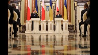 Konferencja Prasowa Prezydentów Polski Andrzeja Dudy I Ukrainy Wołodymyra Zełenskiego