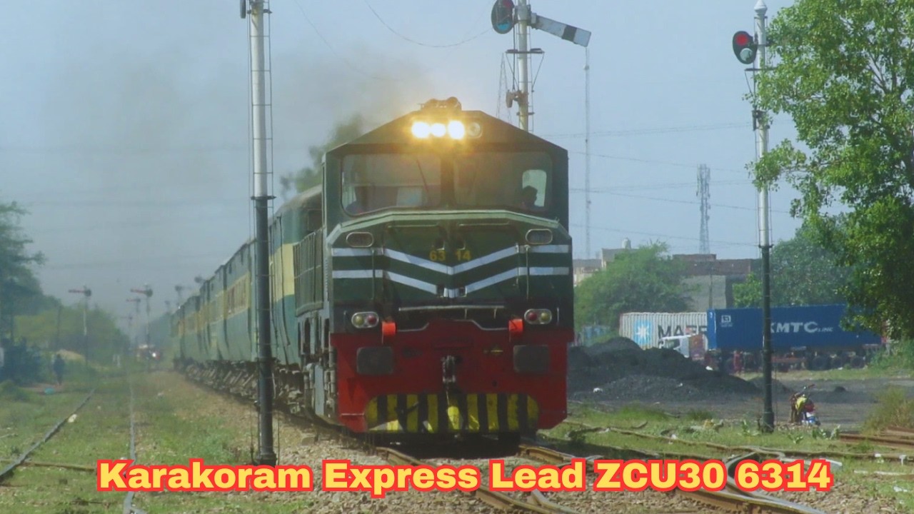 High Speed Attack || Karakoram Express KEAD 6314 Full Power Run | Pakistan Railways