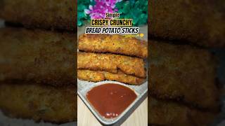 BREAD POTATO STICKS RECIPE | Full crispy crunchy | #shorts #simplerecipe #breadrecipe #viral #foodie