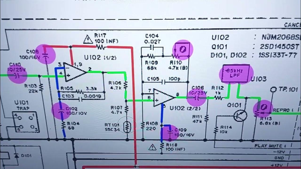 Portastudio Weak Signal Read Schematics & Replace Capacitors Tascam