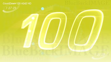 Stock Footage Countdown Numbers Digits timer count intro leader trailer CountDown 120 A2d2 HD