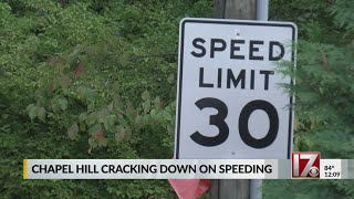 Chapel Hill police cracking down on speeding