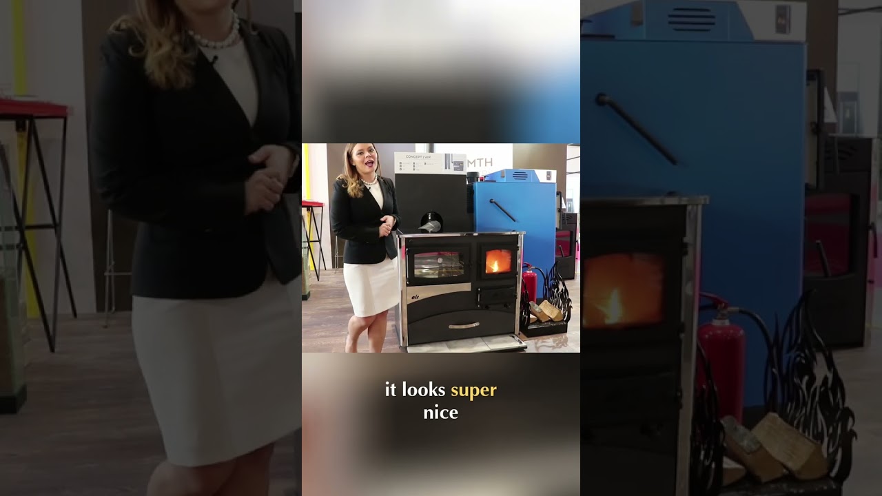 ABC Concept 2 Air Wood and Coal Cookstove Upgraded Features & Ceramic Glass Cooktop #shorts