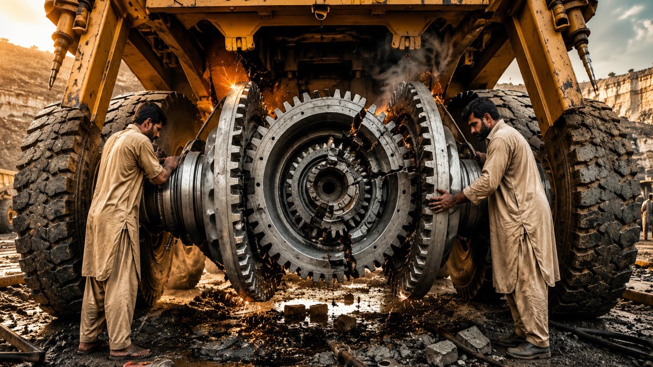 Amazing Caterpillar Rear Gear Repair by Pakistani Mechanics | Full Restoration Like New