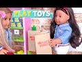 Play American Girl Dolls Grocery Shopping Toys! 🎀