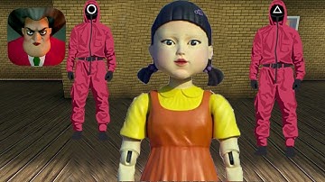 Scary Teacher 3D Squid Game Doll New Update Teacher Doll Gameplay Walkthrough (IOS ANDROID)