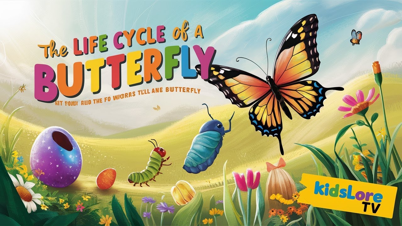 The Life Cycle of a Butterfly Explained for Kids | Kidslore TV - YouTube