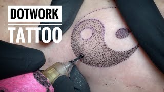 Yin Yang dotwork tattoo | Time Lapse