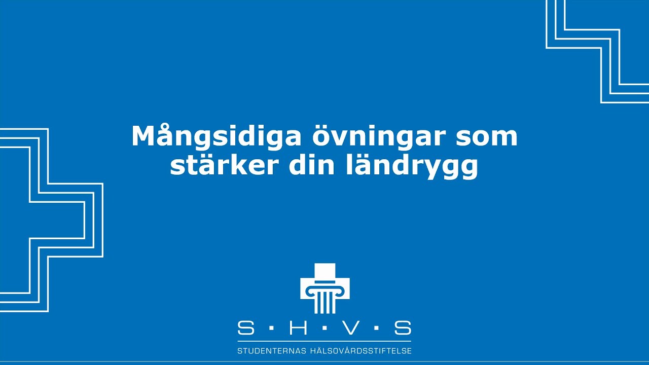 Mångsidiga övningar som stärker din ländrygg