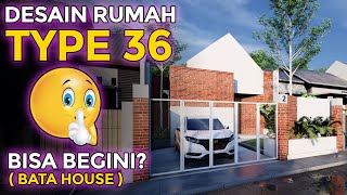 DESAIN RUMAH TYPE 36 'BATA HOUSE', TANAH 7X15 M DENGAN TEMA MINIMALIS JADI UNIK by NEXT HOME