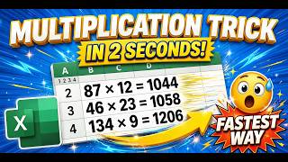 Excel Multiplication Trick in 2 Seconds! | Fastest Way to Multiply in MS Excel