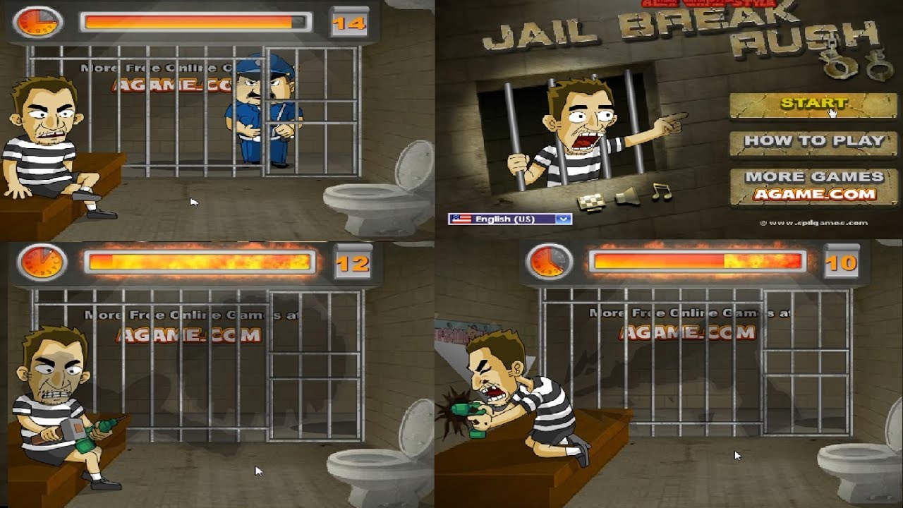 ESCAPE DA PRISÃO OU MORRA TENTANDO → Escaping The Prison (Flash Game) 🎮 