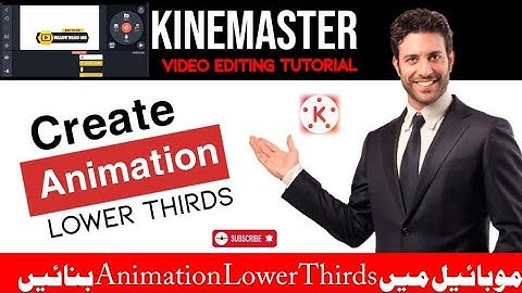 How to make animation Lower Thirds | Kinemaster video editing Tutorial @ReadyRead483