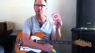 converting a conventional guitar to a baritone guitar by l2p network