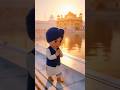Cute Sikh Child Doing Parikrama at Sarovar 🙏 Waheguru Simran | Peaceful Gurdwara Moment
