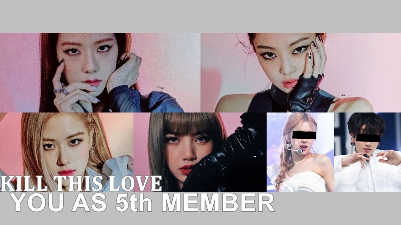 킬 디스 러브 - 블랙핑크 [다섯 멤버 노래방 버전] (선 분포) 컬러 코딩 가사 한글/Rom