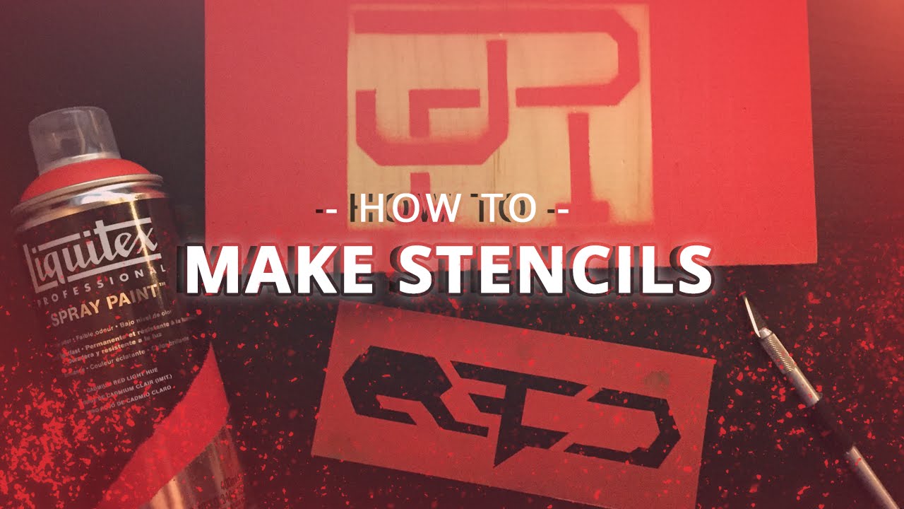 How to make spray paint stencils [Quick & Easy] 