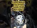 Will it Run? Freshly Rebuilt Motorcycle: 1977 Suzuki TS185 Two Stroke #vintagemotorcyle #fyp #viral