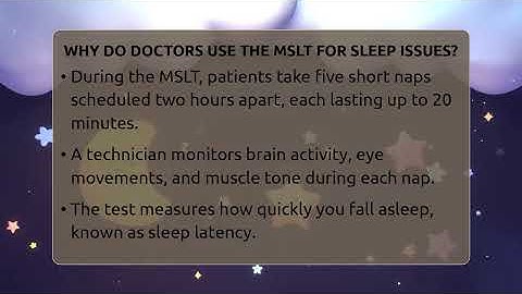 Why Do Doctors Use The MSLT For Sleep Issues? - Sleep Apnea Support Network