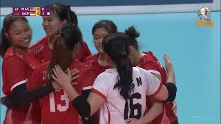 Women's Volleyball at Southeast Asian Games 2023 | Malaysia Vs Singapore