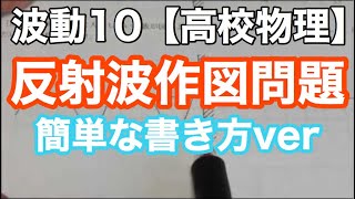 【物理基礎】波動10＜反射波作図・自由端反射と固定端反射＞【高校物理】