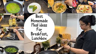 Best HomeMade Meals for Breakfast/School Lunchbox, Palak Wrap/Chole Club Sandwich/Mango Lassi/Sabzi