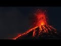 [10 Hours] Erupting Volcano at Night SLOW-MO - Video & Audio [1080HD] SlowTV